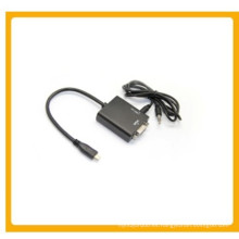 Cable de audio Micro HDMI a VGA + 3.5 mm